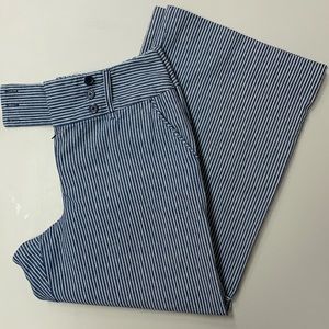 Blue/white pinstripe pants